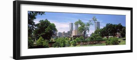 Downtown Skyline from Centennial Park, Tulsa, Oklahoma, USA 2012-null-Framed Photographic Print