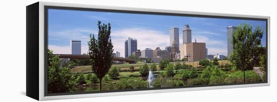 Downtown Skyline from Centennial Park, Tulsa, Oklahoma, USA 2012-null-Framed Stretched Canvas