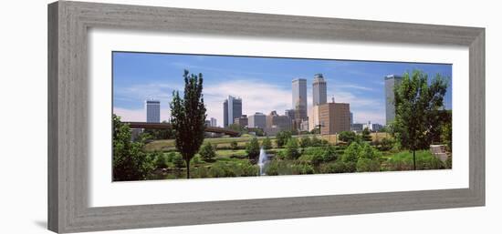 Downtown Skyline from Centennial Park, Tulsa, Oklahoma, USA 2012-null-Framed Photographic Print