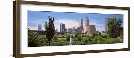 Downtown Skyline from Centennial Park, Tulsa, Oklahoma, USA 2012-null-Framed Photographic Print