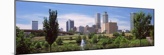 Downtown Skyline from Centennial Park, Tulsa, Oklahoma, USA 2012-null-Mounted Photographic Print