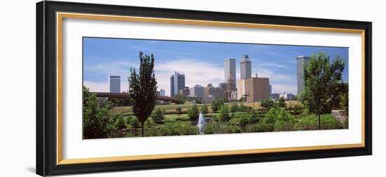 Downtown Skyline from Centennial Park, Tulsa, Oklahoma, USA 2012-null-Framed Photographic Print