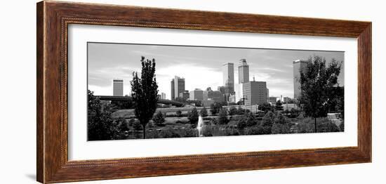 Downtown Skyline from Centennial Park, Tulsa, Oklahoma, USA-null-Framed Photographic Print