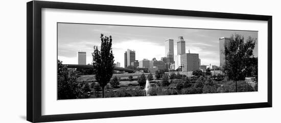 Downtown Skyline from Centennial Park, Tulsa, Oklahoma, USA-null-Framed Photographic Print