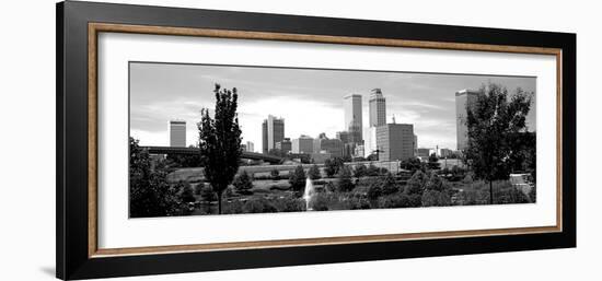 Downtown Skyline from Centennial Park, Tulsa, Oklahoma, USA-null-Framed Photographic Print