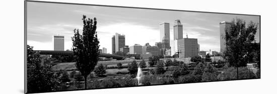 Downtown Skyline from Centennial Park, Tulsa, Oklahoma, USA-null-Mounted Photographic Print