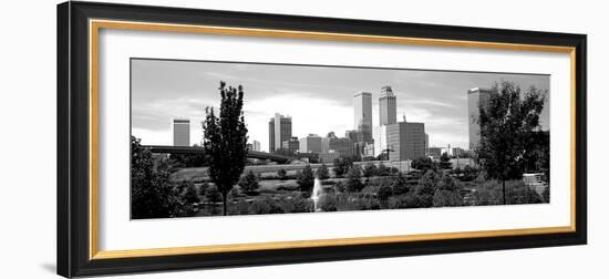 Downtown Skyline from Centennial Park, Tulsa, Oklahoma, USA-null-Framed Photographic Print