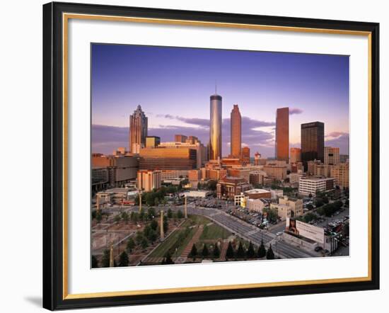 Downtown Skyline of Atlanta, Georgia, USA-Walter Bibikow-Framed Photographic Print