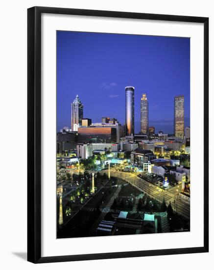 Downtown Skyline of Atlanta, Georgia, USA-Walter Bibikow-Framed Photographic Print