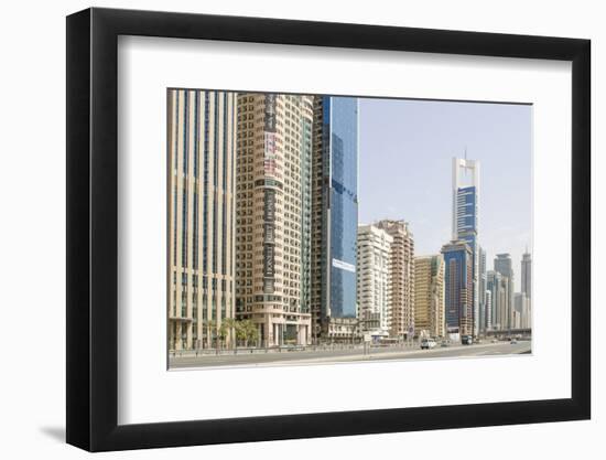 Downtown Skyline of Dubai, United Arab Emirates-Michael DeFreitas-Framed Photographic Print