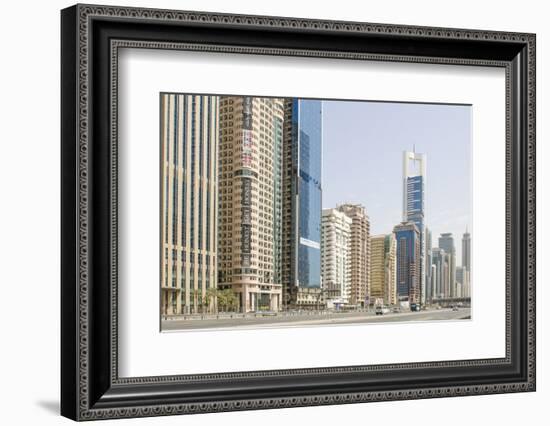 Downtown Skyline of Dubai, United Arab Emirates-Michael DeFreitas-Framed Photographic Print