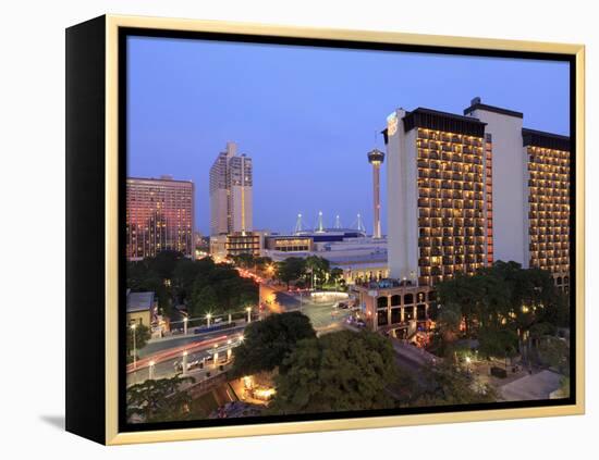 Downtown Skyline, San Antonio, Texas, United States of America, North America-Richard Cummins-Framed Premier Image Canvas