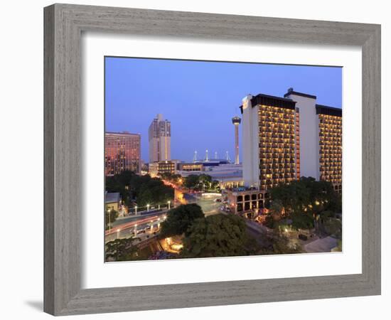 Downtown Skyline, San Antonio, Texas, United States of America, North America-Richard Cummins-Framed Photographic Print