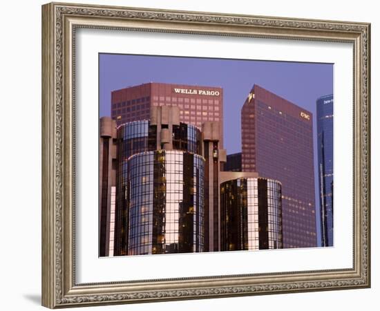 Downtown Skyscrapers in Los Angeles, California, United States of America, North America-Richard Cummins-Framed Photographic Print