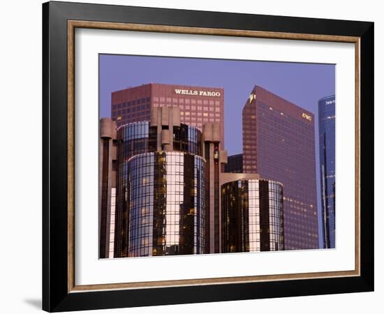 Downtown Skyscrapers in Los Angeles, California, United States of America, North America-Richard Cummins-Framed Photographic Print