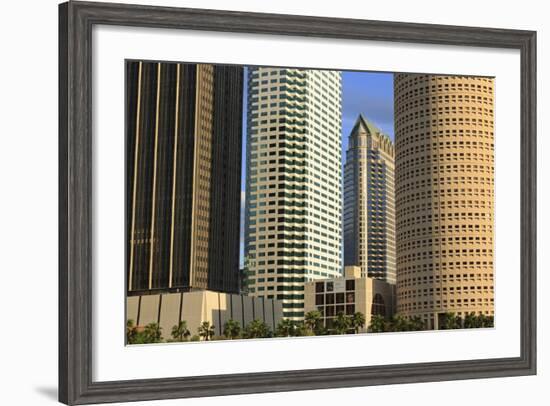 Downtown Skyscrapers, Tampa, Florida, United States of America, North America-Richard Cummins-Framed Photographic Print