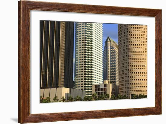 Downtown Skyscrapers, Tampa, Florida, United States of America, North America-Richard Cummins-Framed Photographic Print