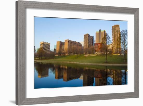 Downtown St. Louis, Missouri, as Seen from the Reflecting Pool-Jerry & Marcy Monkman-Framed Photographic Print