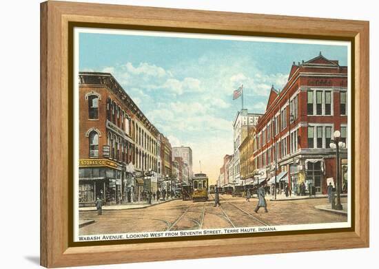 Downtown Terre Haute, Indiana-null-Framed Stretched Canvas