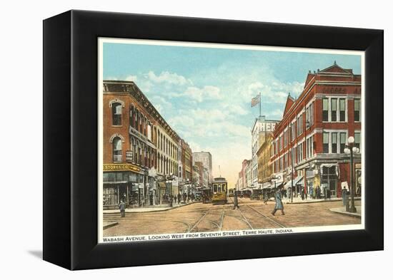 Downtown Terre Haute, Indiana-null-Framed Stretched Canvas