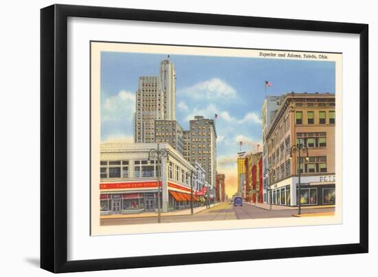 Downtown Toledo-null-Framed Art Print