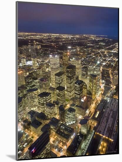 Downtown Toronto from CN Tower Skypod Observation Deck, Toronto, Ontario, Canada-Michele Falzone-Mounted Photographic Print