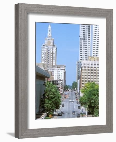 Downtown, Tulsa, Oklahoma-Mark Gibson-Framed Photographic Print