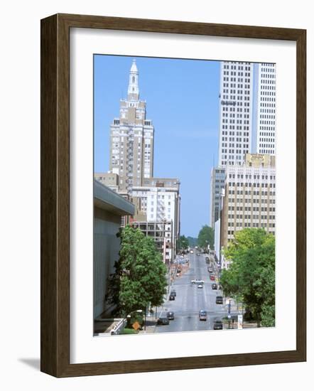 Downtown, Tulsa, Oklahoma-Mark Gibson-Framed Photographic Print