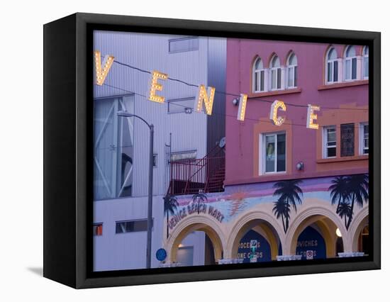 Downtown Venice Beach, Los Angeles, California, United States of America, North America-Richard Cummins-Framed Premier Image Canvas