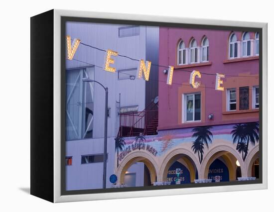 Downtown Venice Beach, Los Angeles, California, United States of America, North America-Richard Cummins-Framed Premier Image Canvas