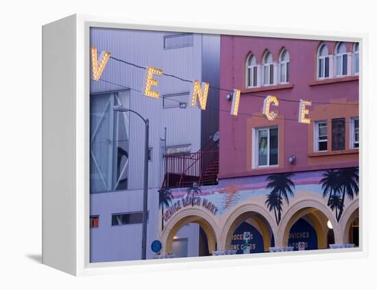 Downtown Venice Beach, Los Angeles, California, United States of America, North America-Richard Cummins-Framed Premier Image Canvas