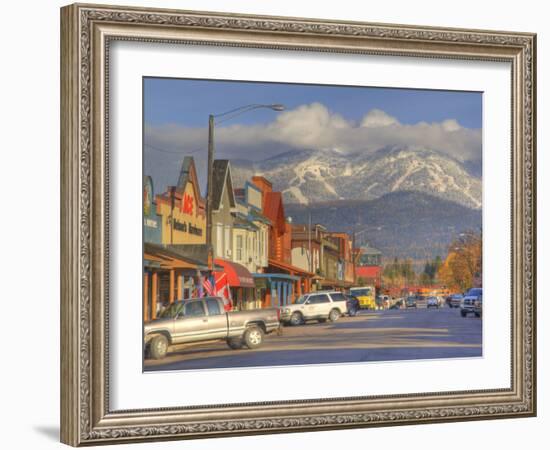 Downtown Whitefish, Montana, USA-Chuck Haney-Framed Photographic Print