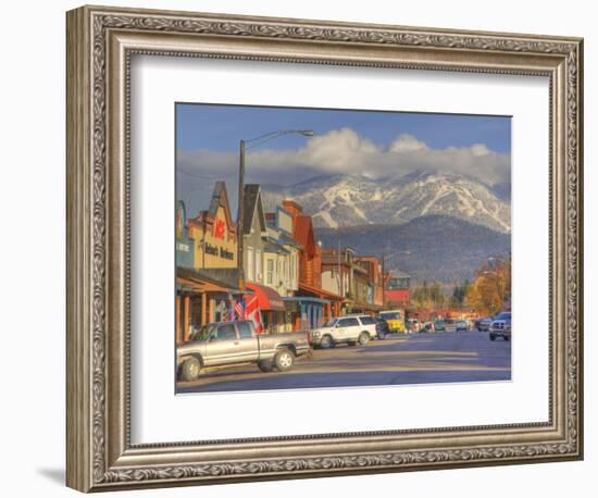 Downtown Whitefish, Montana, USA-Chuck Haney-Framed Photographic Print