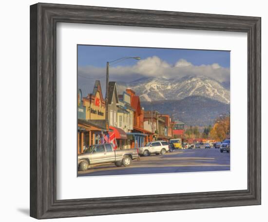 Downtown Whitefish, Montana, USA-Chuck Haney-Framed Photographic Print