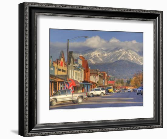 Downtown Whitefish, Montana, USA-Chuck Haney-Framed Photographic Print