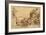 Downward View of a Fortified Harbour-Agostino Carracci-Framed Giclee Print