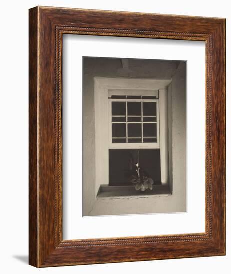 Doylestown House, Open Window, Negative about 1917-Charles Sheeler-Framed Art Print