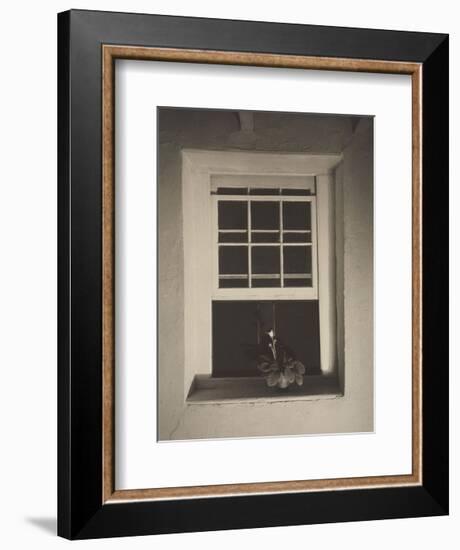 Doylestown House, Open Window, Negative about 1917-Charles Sheeler-Framed Art Print