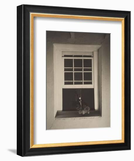 Doylestown House, Open Window, Negative about 1917-Charles Sheeler-Framed Art Print