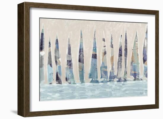 Dozen Muted Boats Panel-Dan Meneely-Framed Art Print