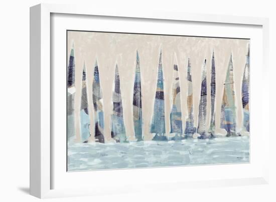 Dozen Muted Boats Panel-Dan Meneely-Framed Art Print