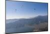 Dozens of Paragliders Enjoy Amazing Views of the Himalayas Above Phewa Lake, Nepal, Asia-Alex Treadway-Mounted Photographic Print