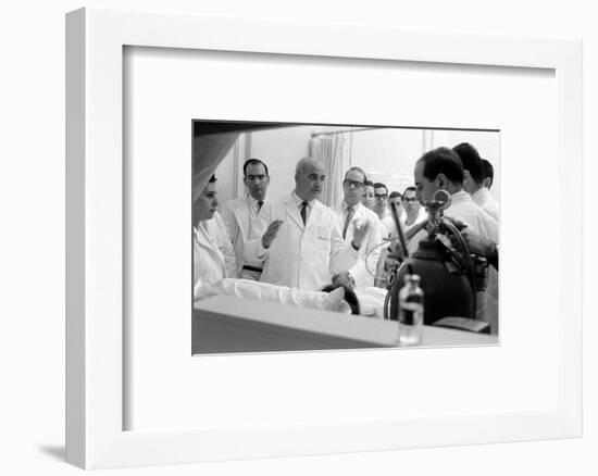 Dr. Adrian Kantrowitz with Colleagues at the Bedside of Case L1. Brooklyn, NY June 1966-Ralph Morse-Framed Photographic Print