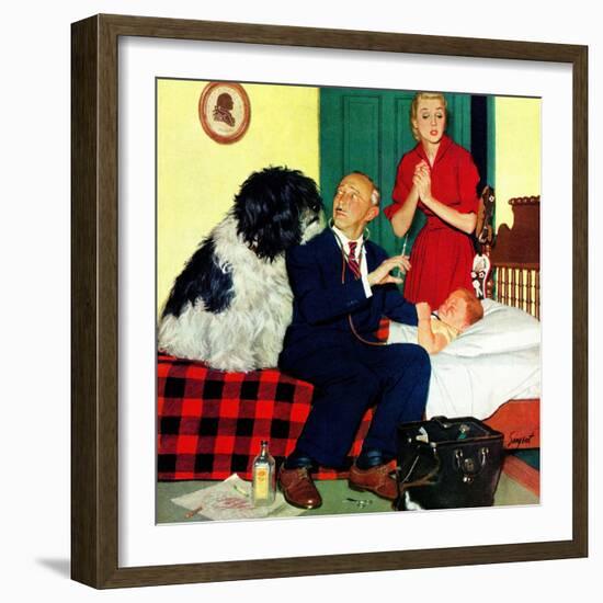 "Dr. and the Dog", November 21, 1953-Richard Sargent-Framed Giclee Print