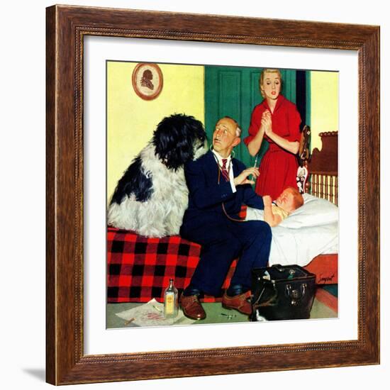 "Dr. and the Dog", November 21, 1953-Richard Sargent-Framed Giclee Print