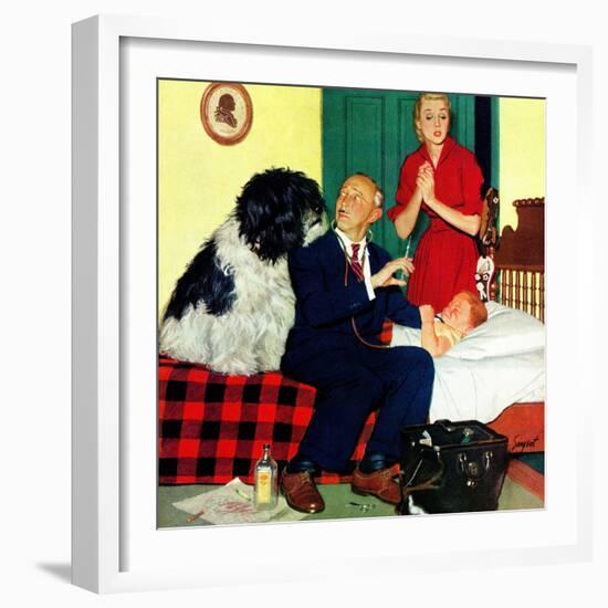 "Dr. and the Dog", November 21, 1953-Richard Sargent-Framed Giclee Print