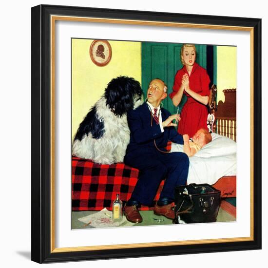 "Dr. and the Dog", November 21, 1953-Richard Sargent-Framed Giclee Print