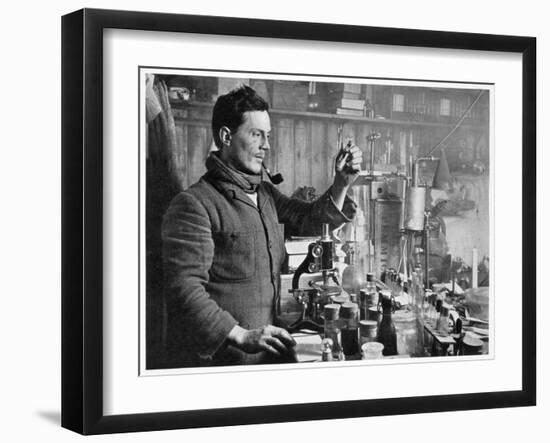 'Dr Atkinson in his Laboratory', 1911-1912-Herbert Ponting-Framed Photographic Print