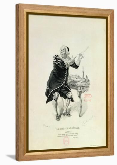 Dr Bartolo, from the Opera "The Barber of Seville" by Rossini-Emile Antoine Bayard-Framed Premier Image Canvas