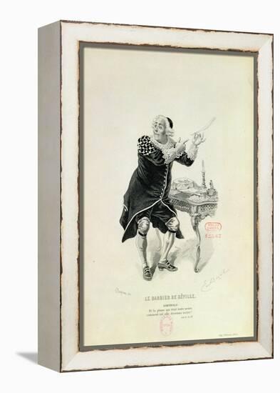 Dr Bartolo, from the Opera "The Barber of Seville" by Rossini-Emile Antoine Bayard-Framed Premier Image Canvas